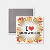 I Liebe School Counselors Magnet (Vorderseite/Rückseite)