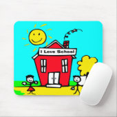I Liebe School Mousepad (Mit Mouse)