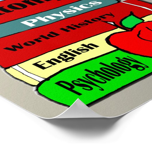 I Liebe School Poster (Ecke)