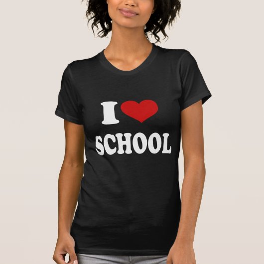 I Liebe School T-Shirt (Vorderseite)