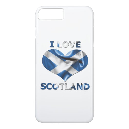 I Liebe Schottland Herzenflagge Case-Mate iPhone Hülle (Rückseite)