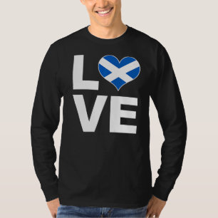 I Liebe Schottland Herzenflagge Schottland T-Shirt