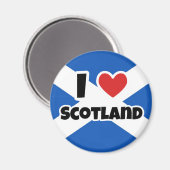 I Liebe Schottland Magnet (Vorderseite/Rückseite)