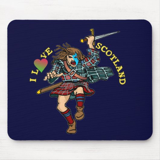 I Liebe Schottland Mousepad (Vorne)