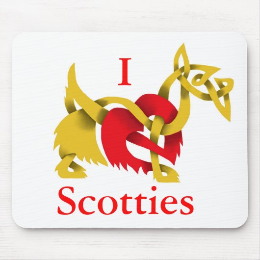 I Liebe Schottland Mousepad (Vorne)