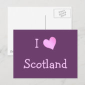 I Liebe Schottland Postkarte (Vorne/Hinten)