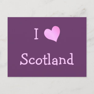 I Liebe Schottland Postkarte
