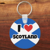 I Liebe Schottland Schlüsselanhänger (Vorderseite)