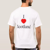 I Liebe Schottland T-Shirt (Rückseite)