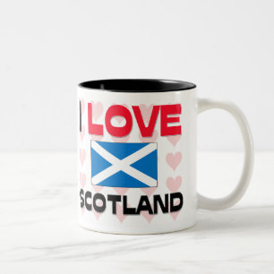 I Liebe Schottland Zweifarbige Tasse
