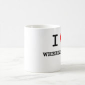 I Liebe-Schubkarren Kaffeetasse (Mittel)