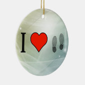 I Liebe-Schuhe Keramikornament (Rechts)