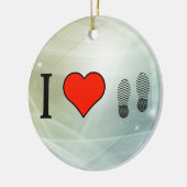 I Liebe-Schuhe Keramikornament (Links)