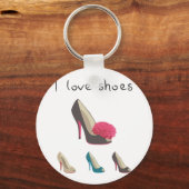 I Liebe Schuhe Schlüsselanhänger (Vorderseite)