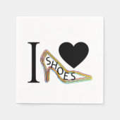 I Liebe Schuhe Serviette (Vorderseite)