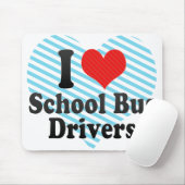 I Liebe-Schulbustreiber Mousepad (Mit Mouse)