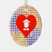 I Liebe-Schule Keramik Ornament (Rechts)