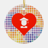 I Liebe-Schule Keramik Ornament (Vorne)