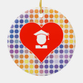 I Liebe-Schule Keramik Ornament (Hinten)