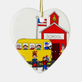 I Liebe-Schule Keramik Ornament (Rechts)