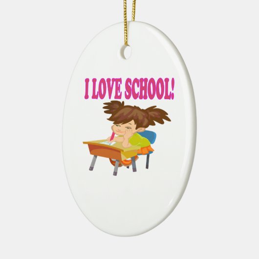 I Liebe-Schule Keramikornament (Links)
