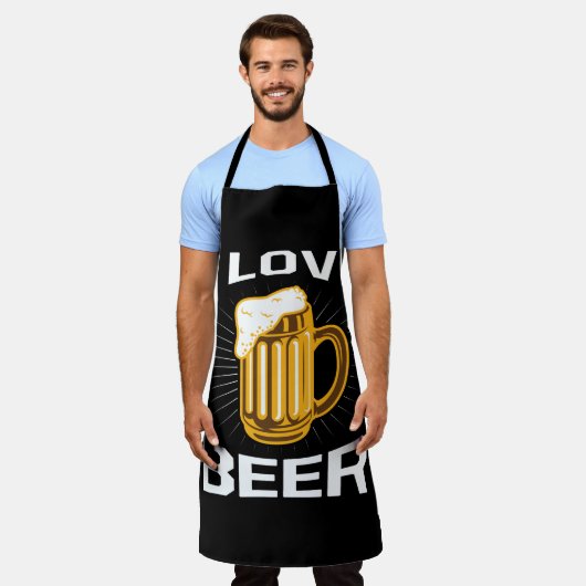 i LIEBE Schürze (Getragen)