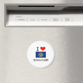I Liebe Schuyler Nebraska Magnet (In Situ (Geschirrspüler))