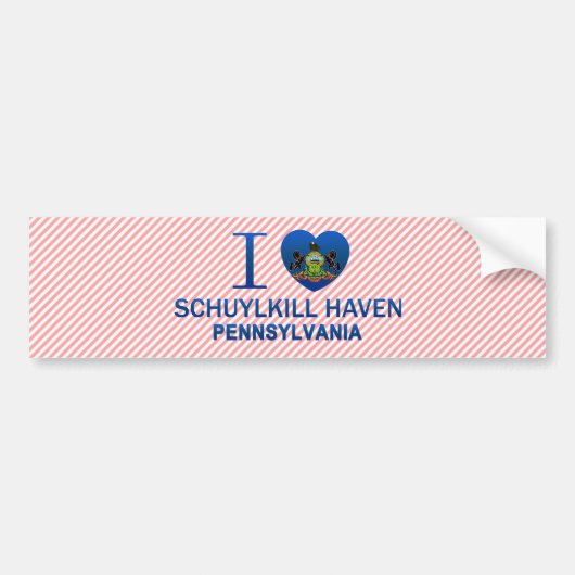 I Liebe Schuylkill Haven, PA Autoaufkleber (Vorne)