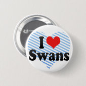 I Liebe-Schwäne Button (Vorne & Hinten)