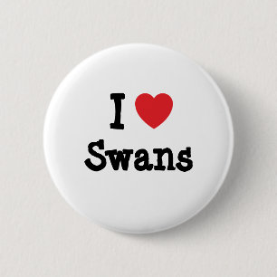 I Liebe Schwänzchen Herz personalisiert Button