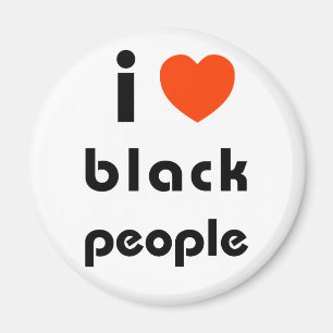 I Liebe-schwarze Leute Magnet