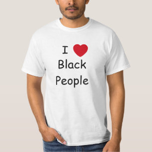I Liebe-schwarze Leute T-Shirt