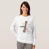 I Liebe-schwarzer Felsen T-Shirt (Vorne ganz)