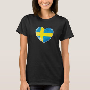 I Liebe Schweden Meine Zuhause Mein Land Herz Schw T-Shirt
