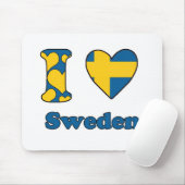 I Liebe Schweden Mousepad (Mit Mouse)