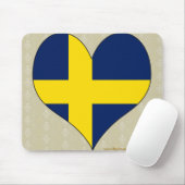 I Liebe Schweden Mousepad (Mit Mouse)