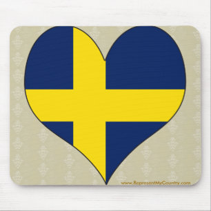 I Liebe Schweden Mousepad