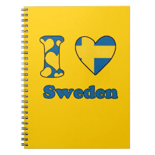I Liebe Schweden Notizblock