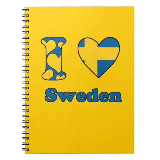 I Liebe Schweden Notizblock (Vorderseite)