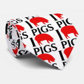 I Liebe-Schweine Krawatte (Gerollt)