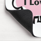 I Liebe-Schweine Mousepad (Ecke)