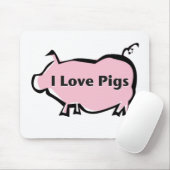 I Liebe-Schweine Mousepad (Mit Mouse)