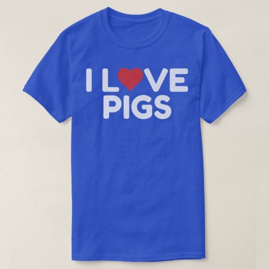 I Liebe Schweine Premium3039 T-Shirt (Design vorne)