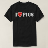 I Liebe Schweine Redewendungen Funny Beef Sprichwo T-Shirt (Design vorne)