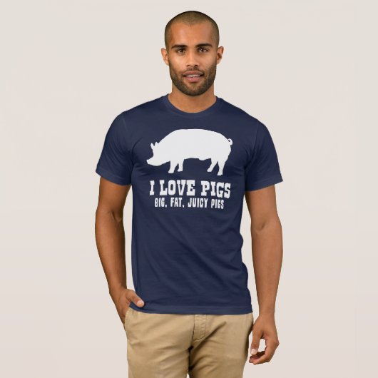I Liebe-Schweine T-Shirt (Vorne ganz)