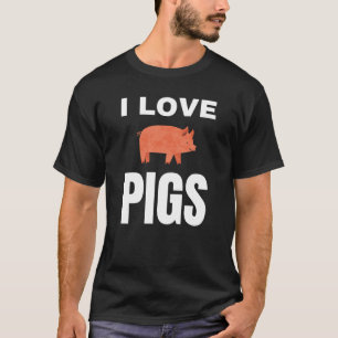 I Liebe Schweine T-Shirt