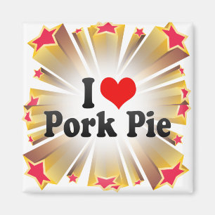 I Liebe-Schweinefleisch-Torte Magnet