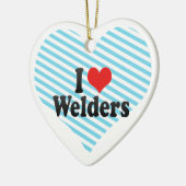 I Liebe-Schweißer Keramik Ornament (Links)