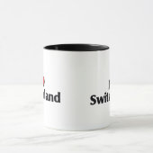 I Liebe Schweiz Flagge Tasse (Zentrum)