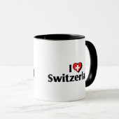 I Liebe Schweiz Flagge Tasse (VorderseiteRechts)